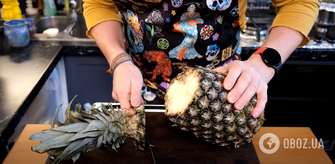 Как почистить ананас за 1 мин: самый простой способ