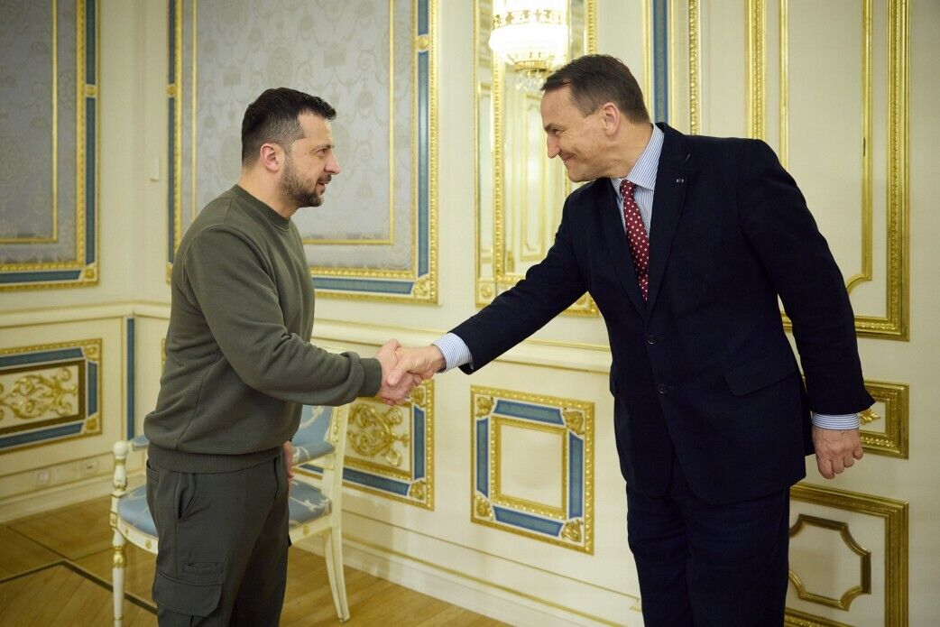 Новый глава МИД Польши прибыл с визитом в Киев и встретился с Зеленским. Фото и видео