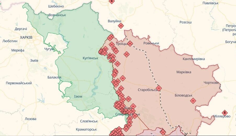 Ворог намагається прорвати оборону ЗСУ на Куп'янському напрямку: Сирський розповів про перебіг боїв. Карта