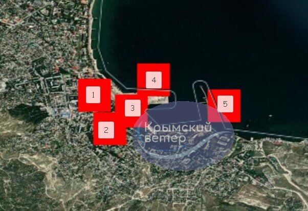 В оккупированной Феодосии прозвучали взрывы: ВСУ поразили корабль "Новочеркасск", была слышна детонация. Фото и видео