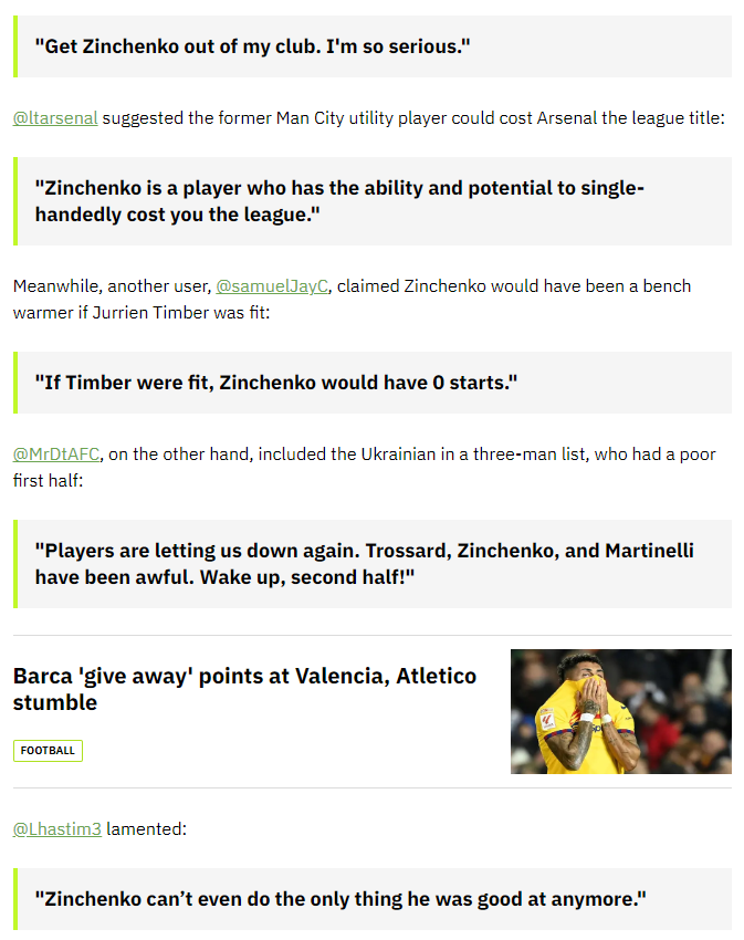 Может в одиночку лишить чемпионства: Зинченко привел в ярость фанатов "Арсенала". Украинца требуют выгнать из клуба