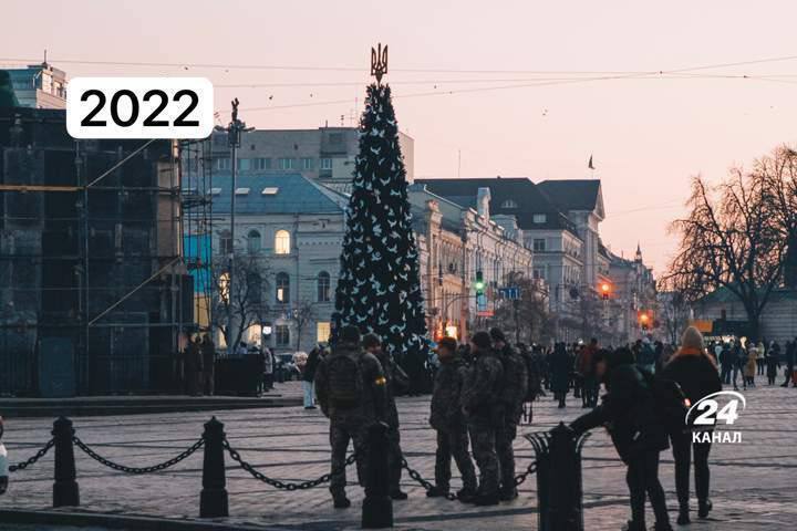 В сети напомнили, какой была главная елка Украины с 1955 по 2022 год. Фото