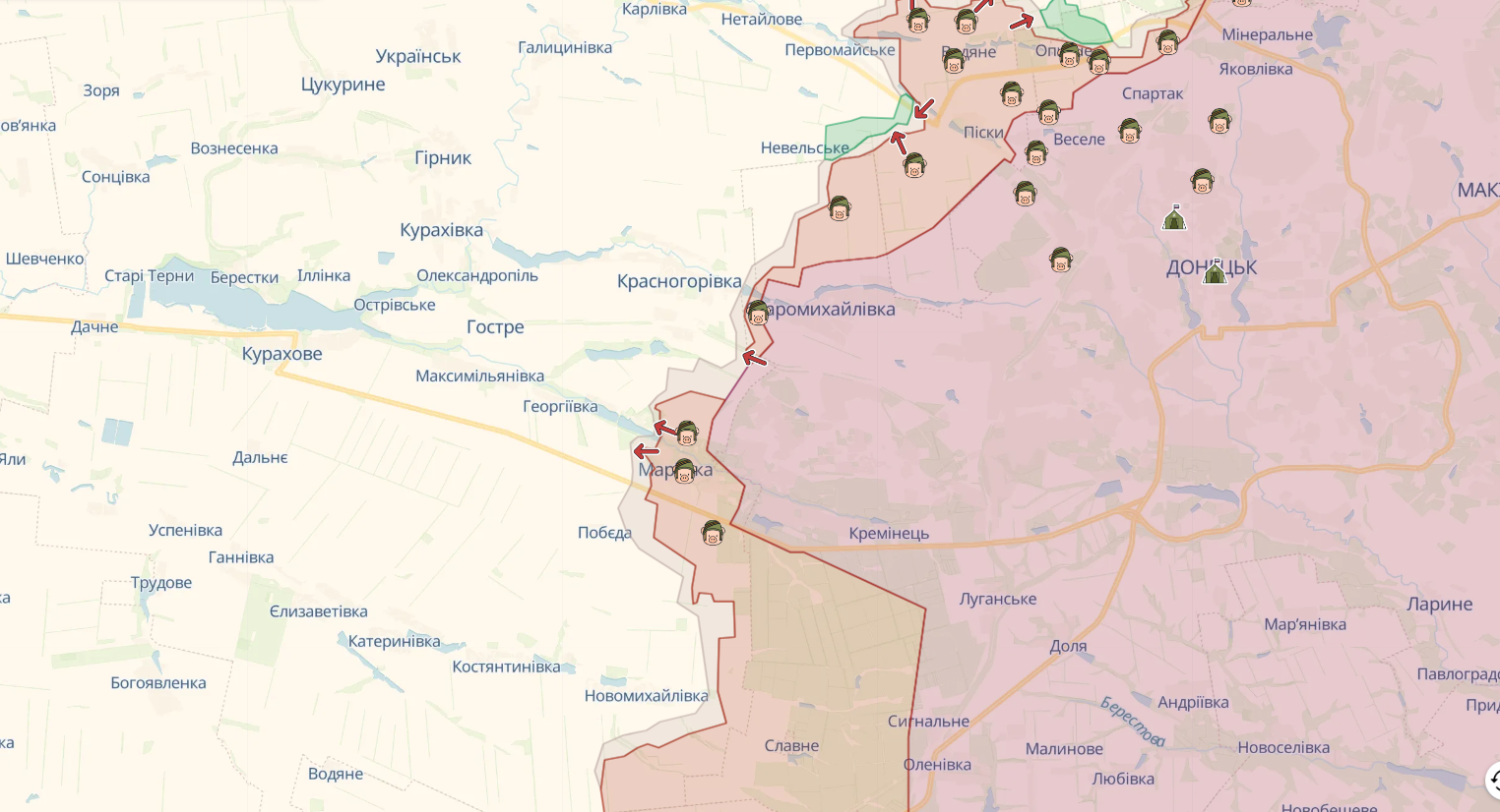 Силы обороны удерживают занятые позиции на левобережье Днепра, за сутки на фронте произошло 97 боевых столкновений – Генштаб