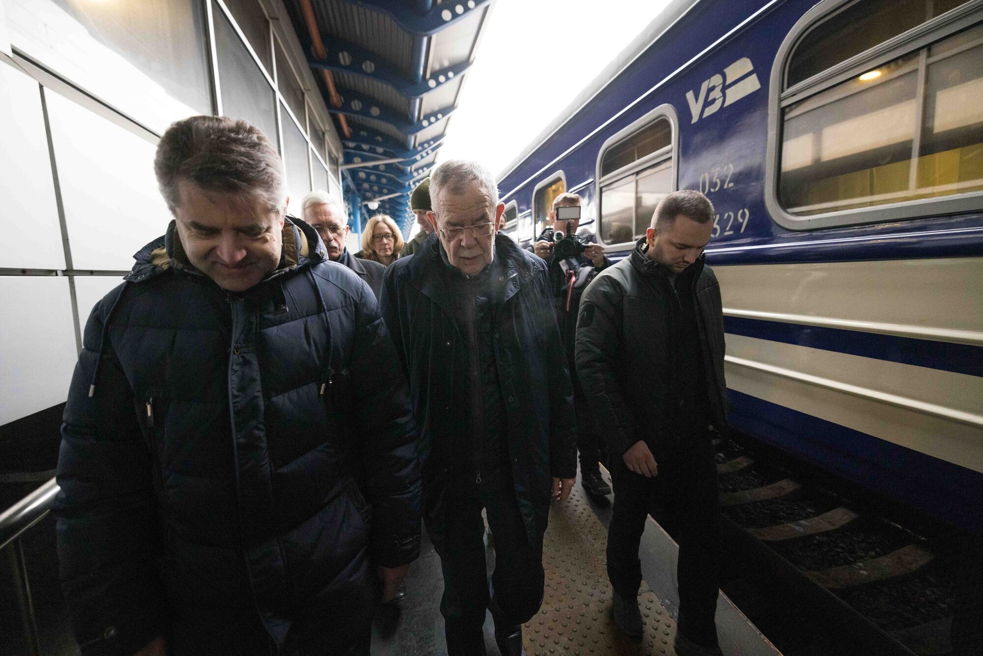 Ван дер Беллен приехал в столицу Украины на поезде