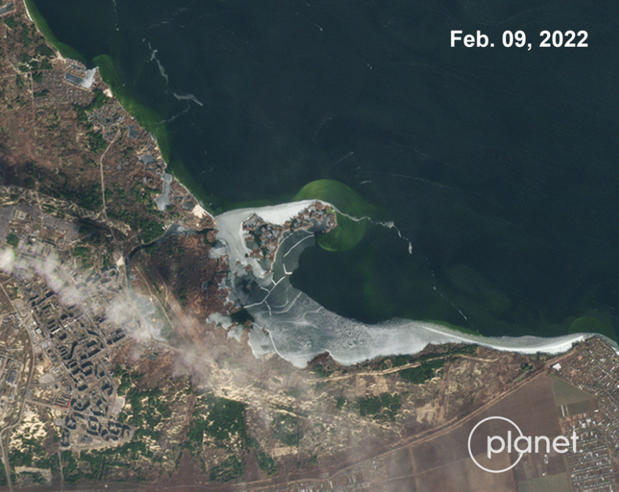 Окупанти скидають воду з Каховського водосховища, що загрожує катастрофою на ЗАЕС: супутникові фото 