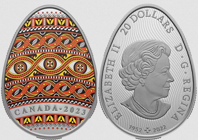 В Канаде представили монету-писанку с трипольскими мотивами: вырученные средства передадут Украине. Фото