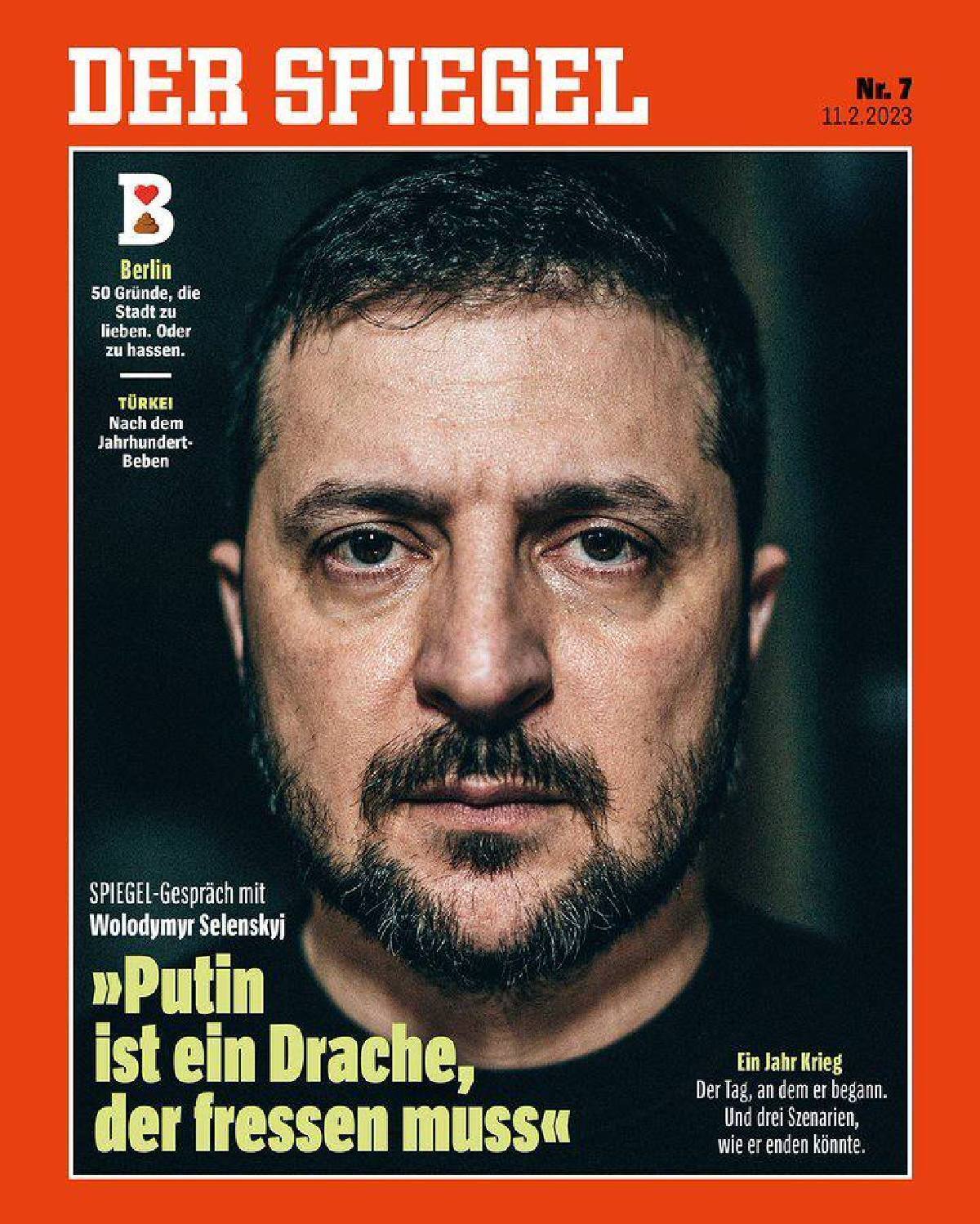 Президент України Володимир Зеленський на обкладинці Der Spiegel