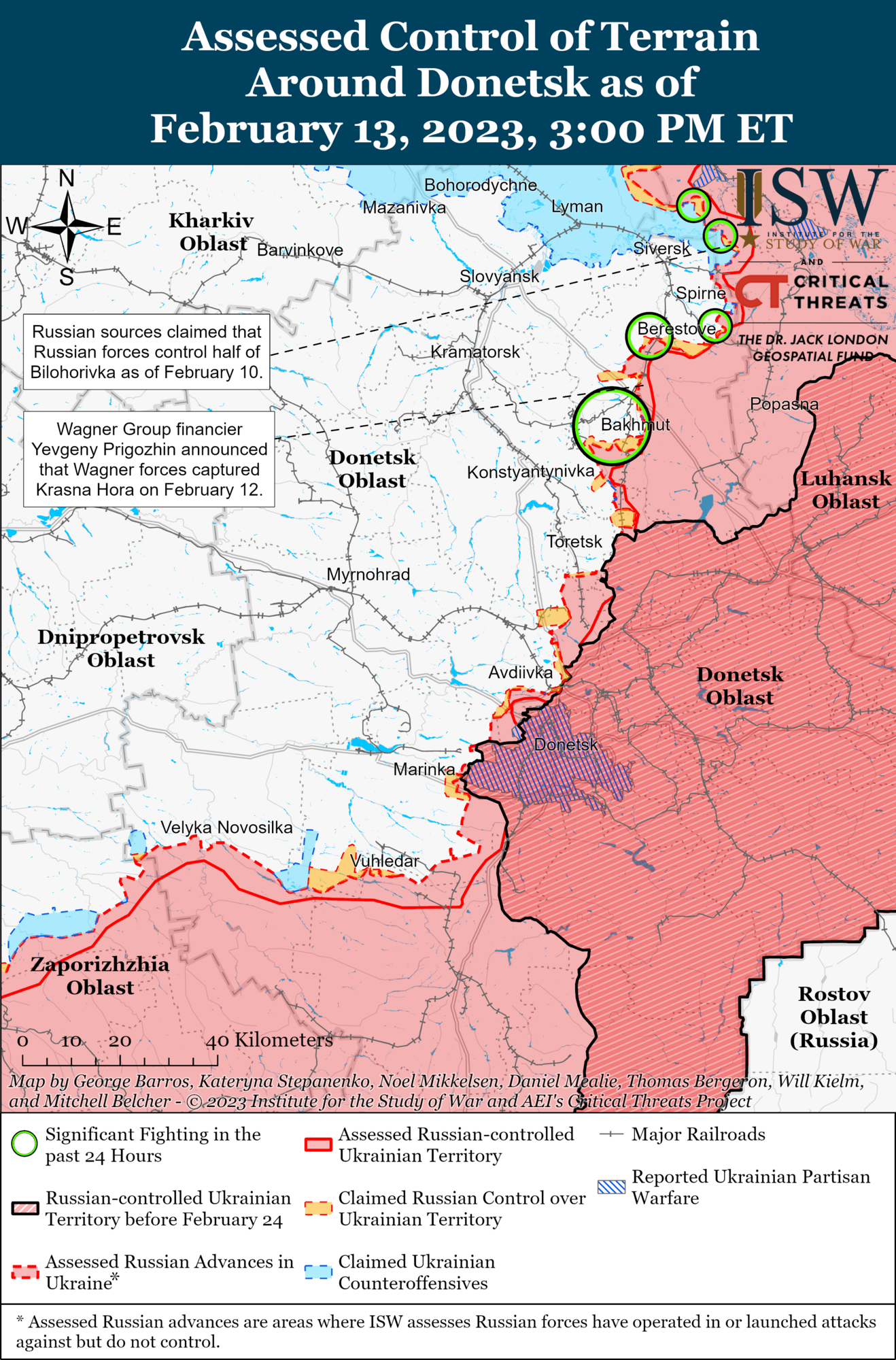 Линия фронта на юго-востоке