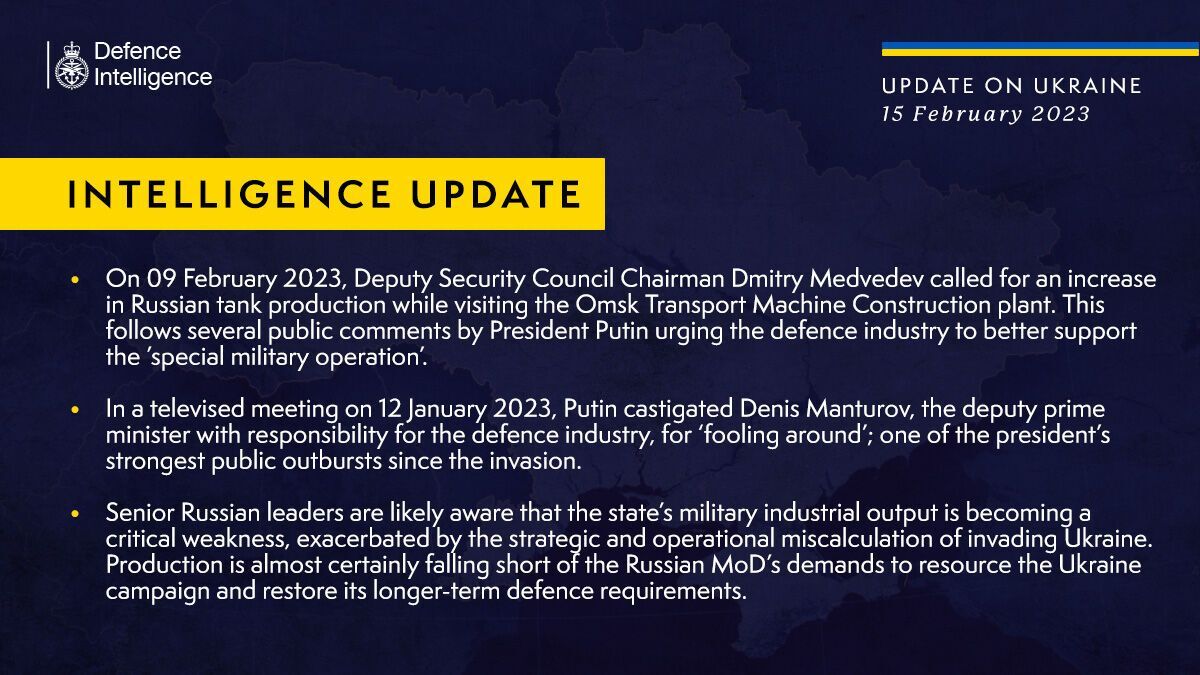 Розвідка Британії вказала на "критичну слабкість" Росії: заява Медведєва не була випадковою