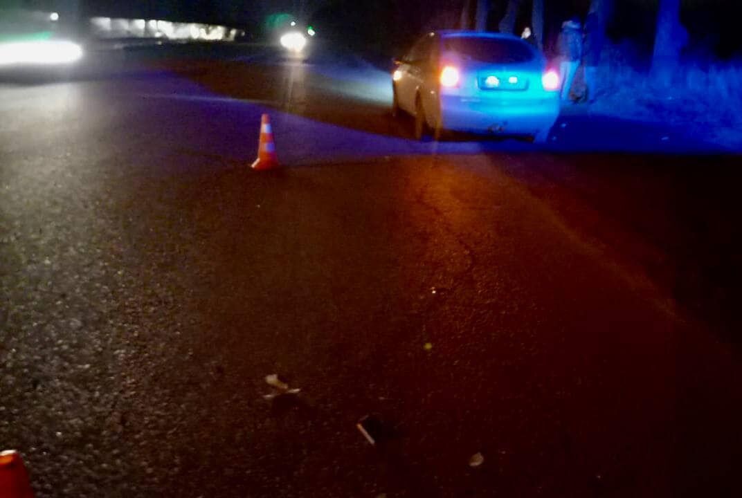 В Киевской области легковушка сбила пьяного пешехода: переходила дорогу на красный свет. Фото