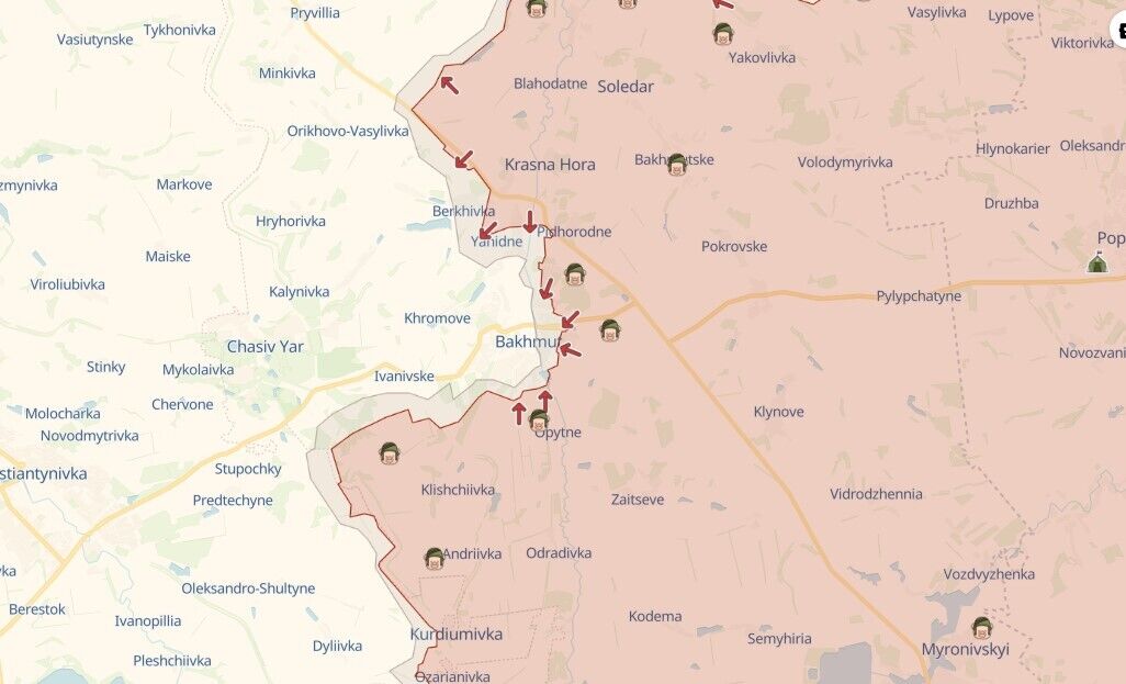 Українські прикордонники відбили 7 атак РФ у районі Бахмута: знищено 40 окупантів