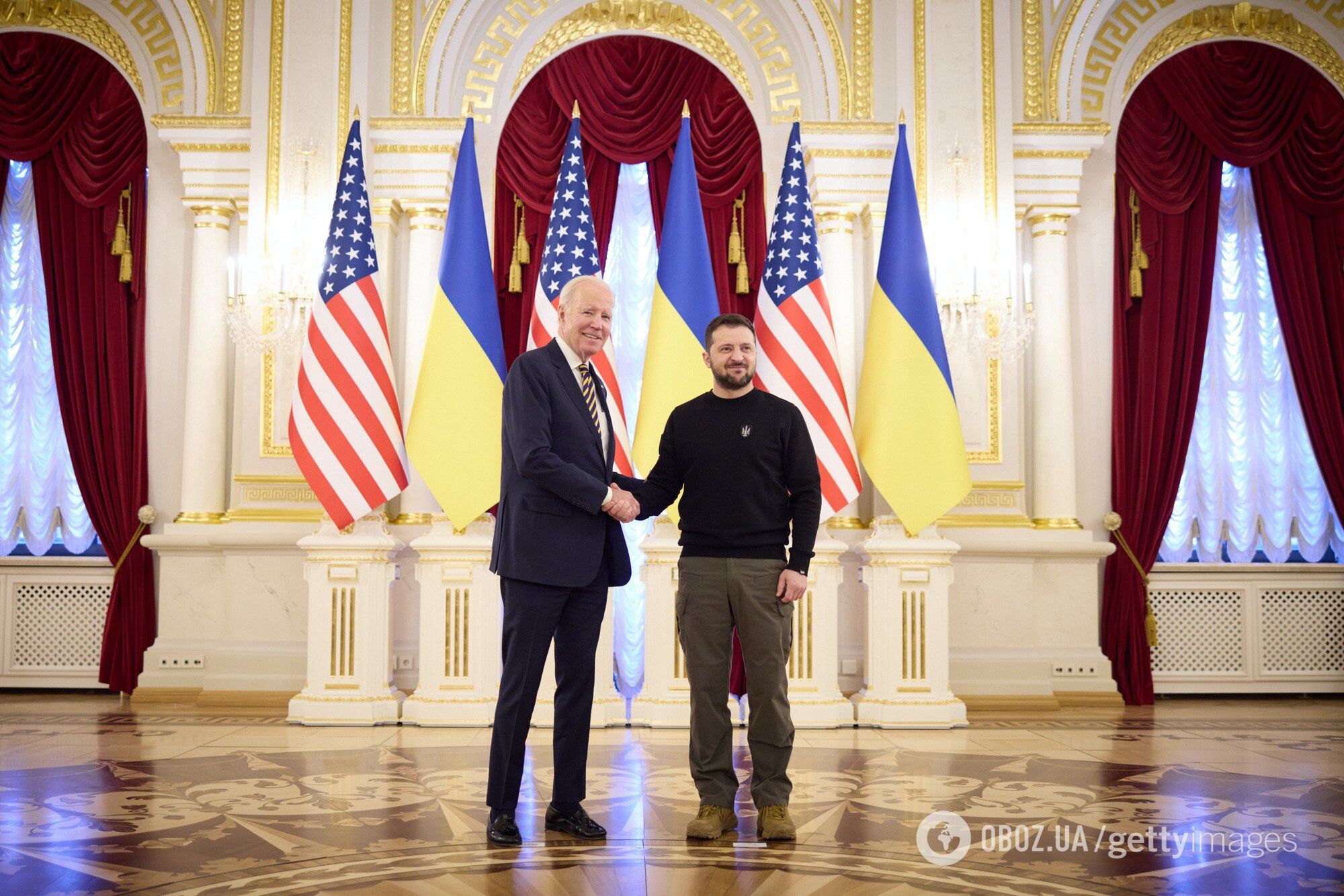 Джо Байден и Владимир Зеленский встретились в Киеве
