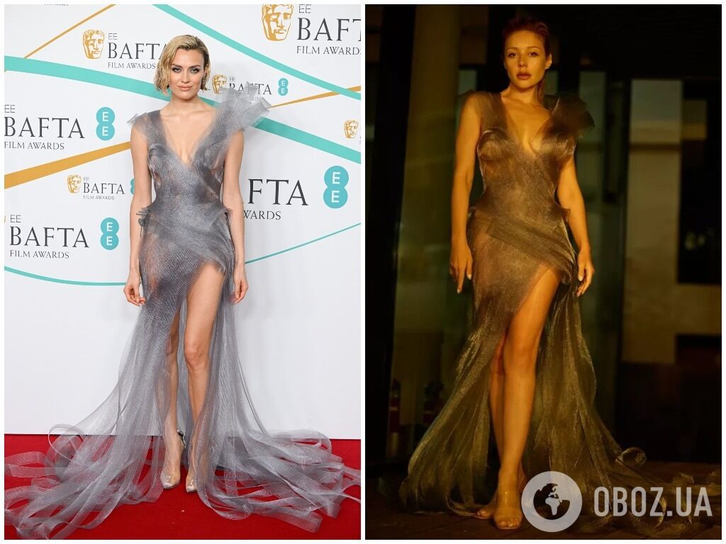 Повторила образ Тины Кароль: британская актриса Уоллис Дэй появилась на красной дорожке BAFTA в платье от украинского бренда