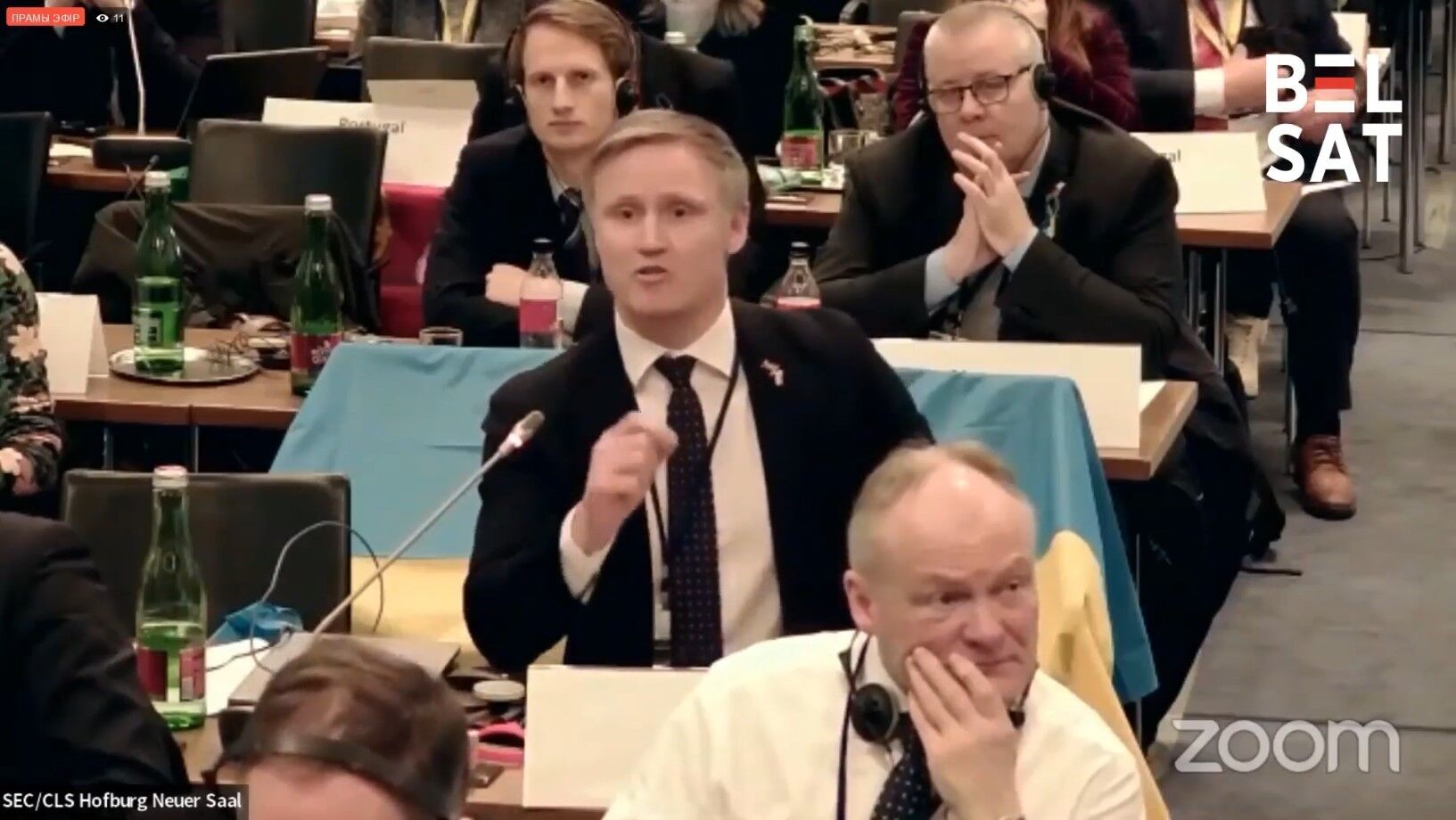 Латвийский депутат послал делегацию РФ на парламентской ассамблее ОБСЕ в Вене вслед за "русским кораблем". Видео