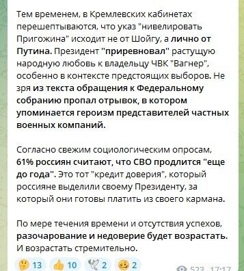 Путін не втомився від війни та все ще чекає "перемог", поки його командири влаштовують розбірки: Росію чекає ще більше втрат