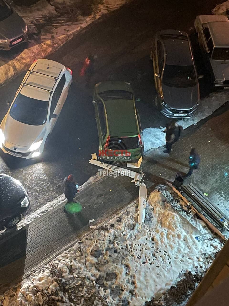 В Белгороде обнаружили обломки трех беспилотников: упали во дворе многоэтажки. Фото и видео