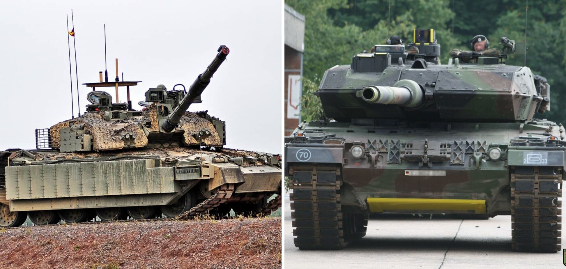 Танки Challenger 2 і Leopard 2