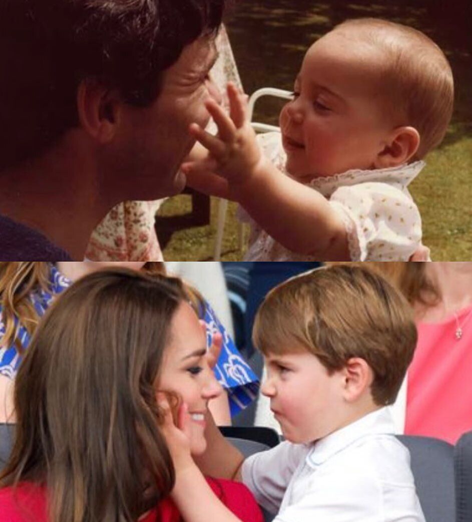 Кейт Міддлтон замилувала своїм дитячим фото з батьком: у мережі її порівняли з принцом Луї