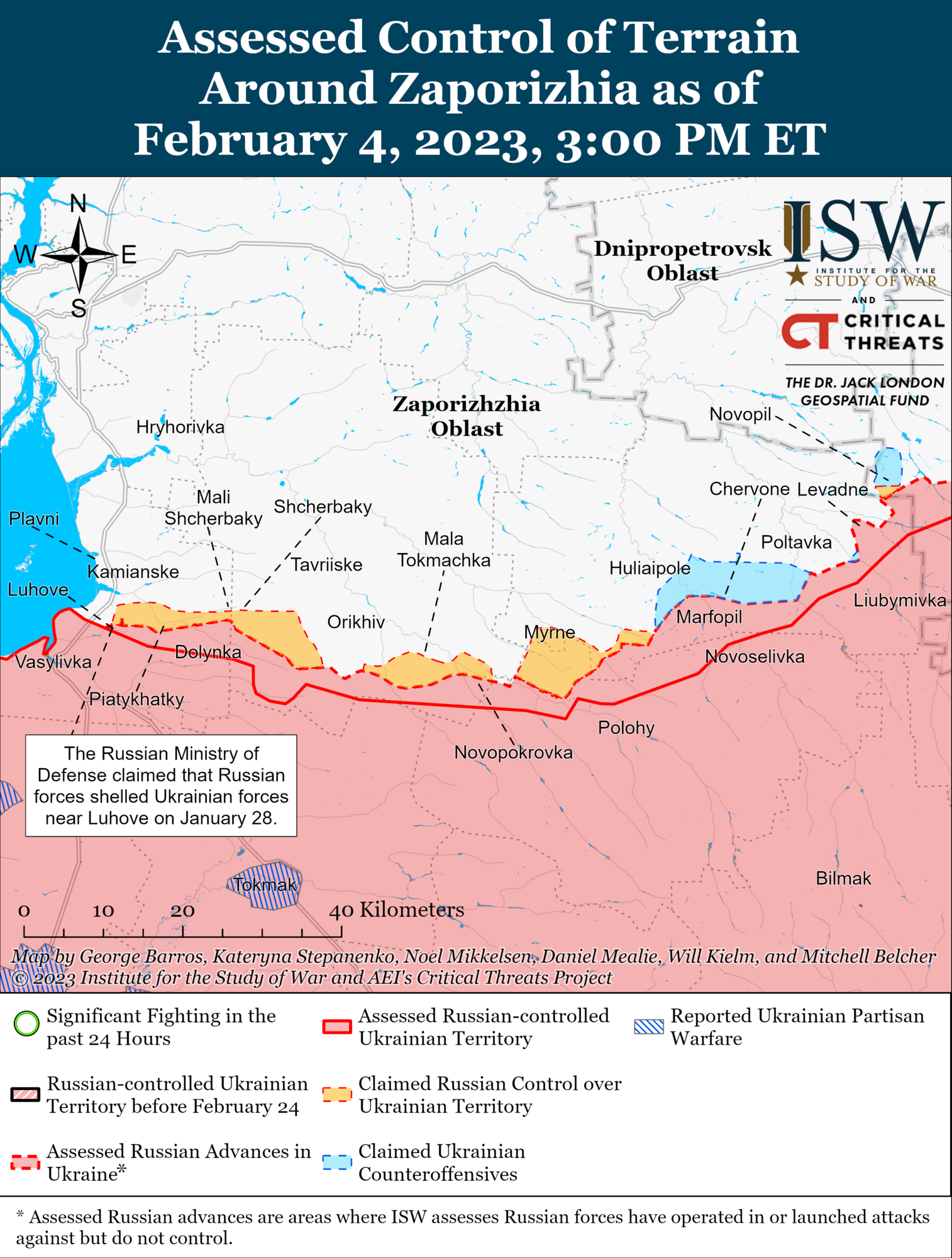 У российских оккупантов нет сил для атаки на Запорожье – ISW 