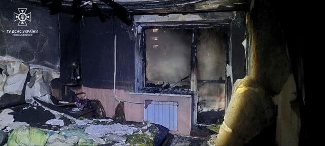 На Київщині сталась масштабна пожежа в багатоповерхівці: з будинку евакуювали 15 мешканців. Фото та відео