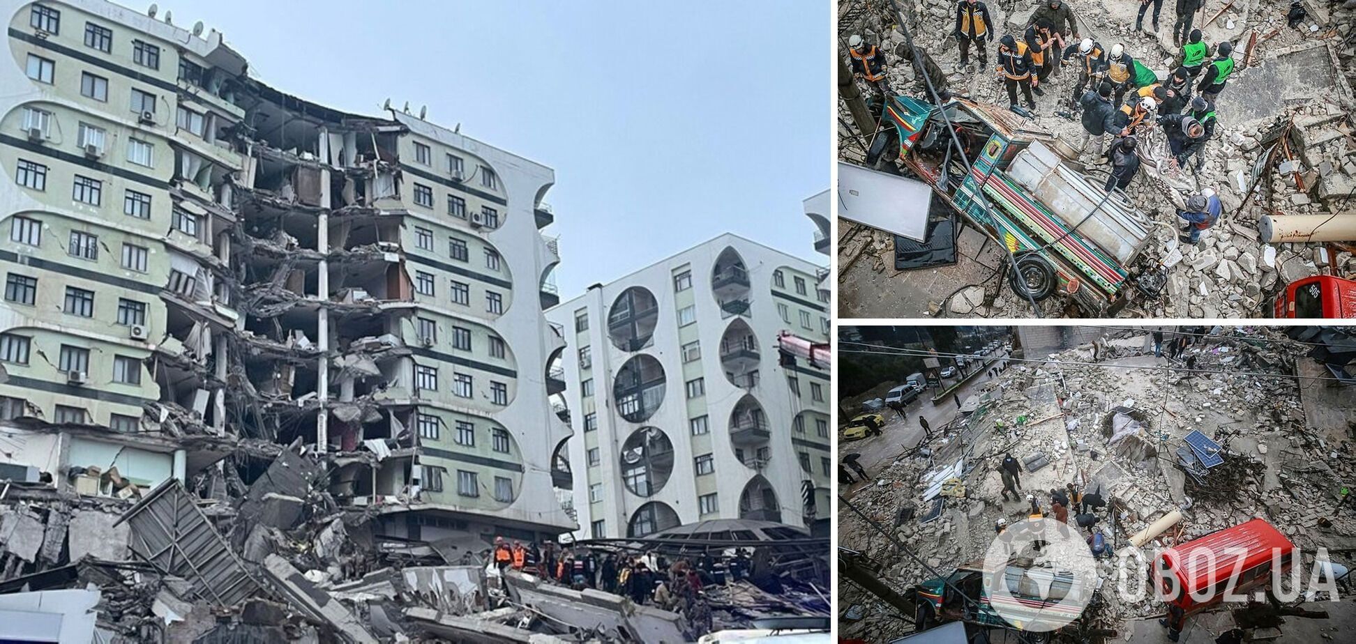 В Турции идет разбор завалов после мощного землетрясения: количество жертв возросло до 5894. Фото и видео