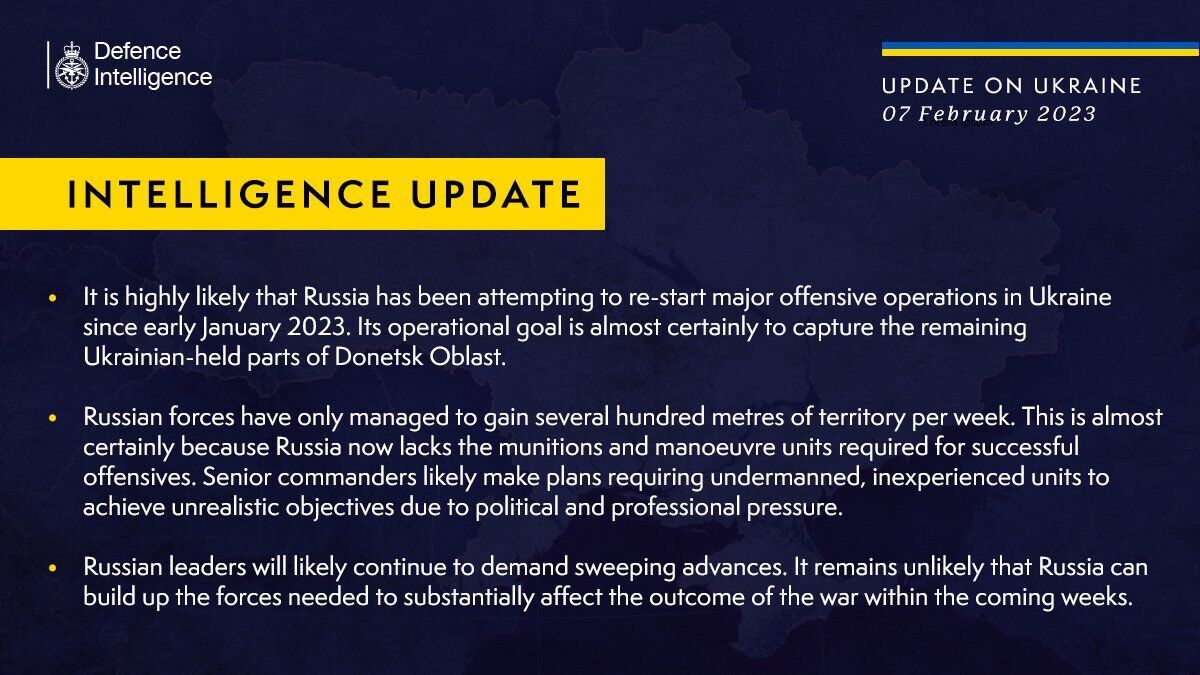 Розвідка Британії назвала головну мету нового наступу РФ і вказала на проблеми в армії Путіна