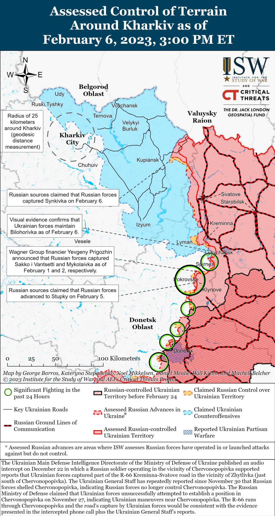 Окупантам не вдалося оточити Бахмут, але вони можуть мати успіхи на північний схід від Куп'янська: аналіз бойових дій від ISW