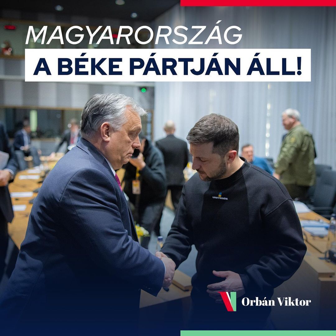"Угорщина на боці миру": Орбан виклав фото з Зеленським із Брюсселя