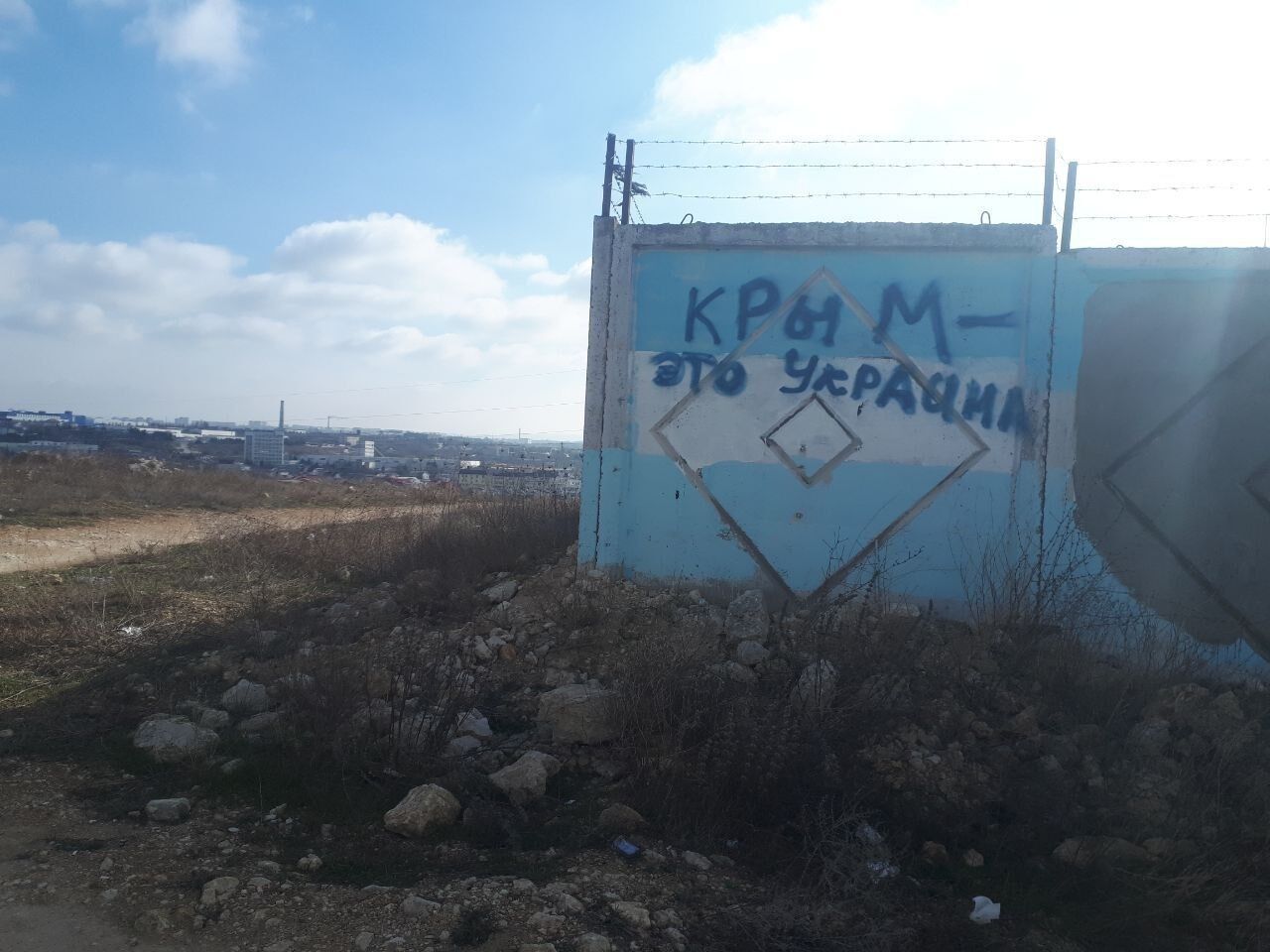 ''Отсчет пошел на месяцы'': патриоты в Крыму устроили смелую акцию и намекнули оккупантам, что полуостров скоро будет освобожден. Фото