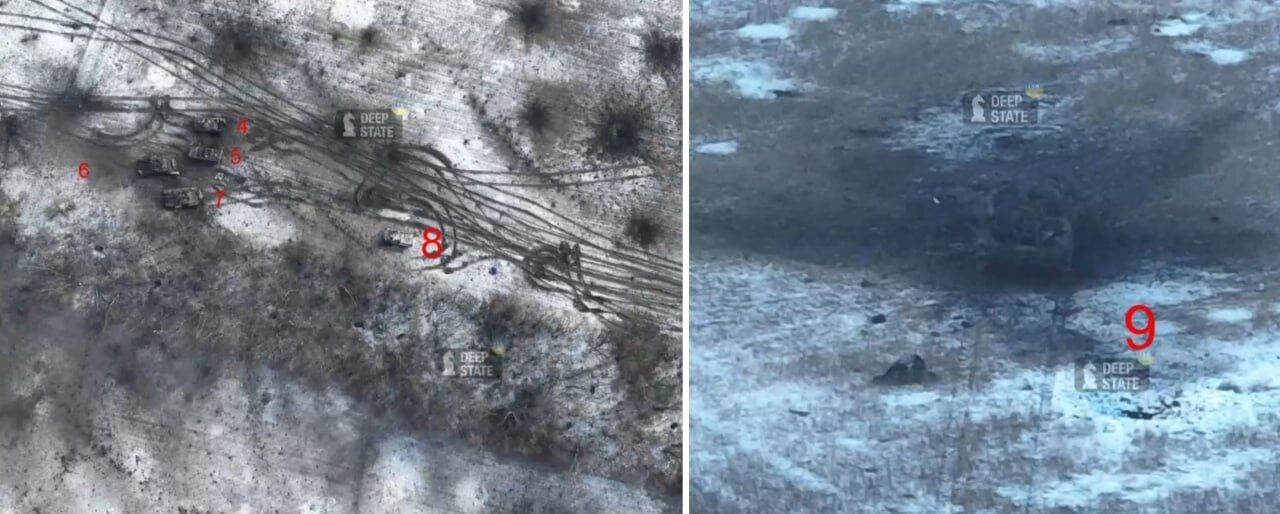 В сети показали фото "успешного наступления" оккупантов возле Угледара, о котором отчитался Шойгу: минус 30 единиц техники