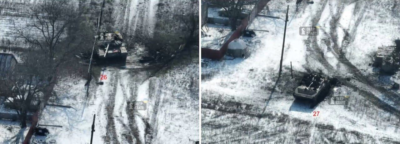 У мережі показали фото "успішного наступу" окупантів біля Вугледара, про який відзвітував Шойгу: мінус 30 одиниць техніки