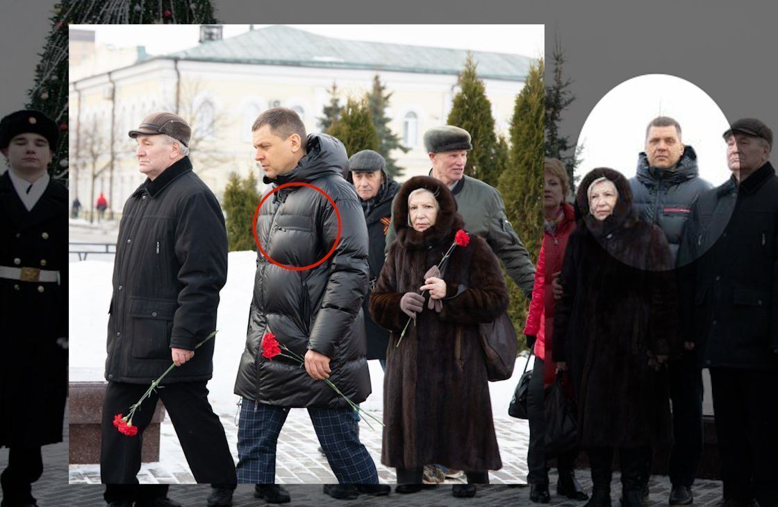 Мэр российского города заретушировал надпись Prada на своей куртке за $4,6 тысячи на фото с годовщины Сталинградской битвы