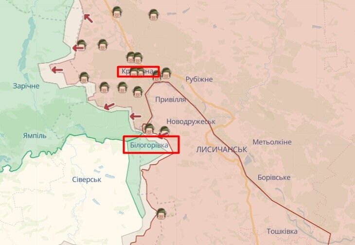 Войска РФ пытаются наступать на Белогоровку и увеличили количество атак дронами, – Гайдай