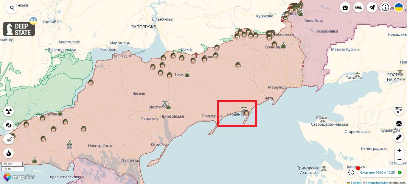 Війська РФ намагаються вийти на адмінмежі Донецької та Луганської областей, у Бердянську в лікарню привезли понад 100 поранених – Генштаб