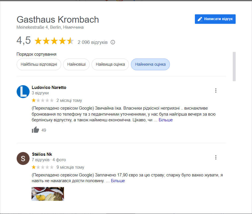 Попробовали "отмыться": скандал с немецким рестораном, который назвал украинцев "свиньями", получил продолжение