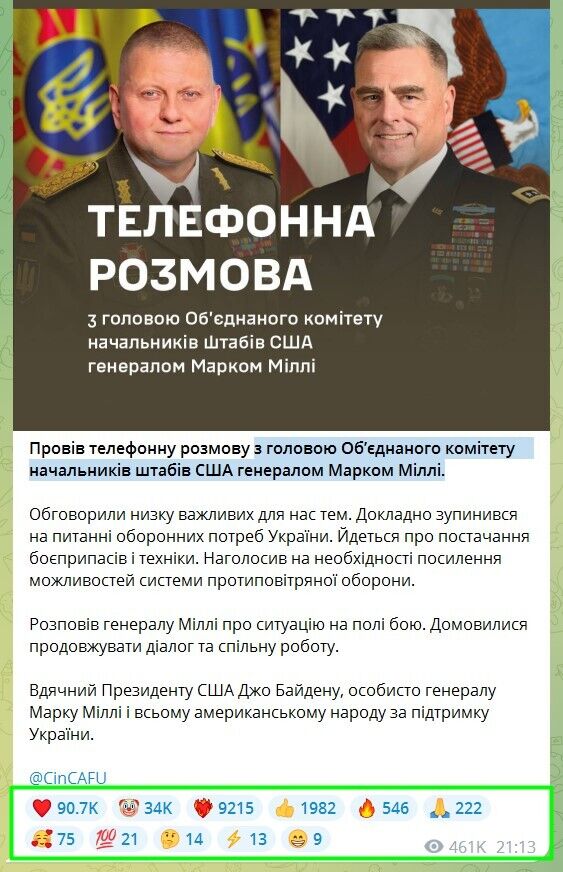 "Демонструють неспроможність на фронті!" Російські боти атакували офіційний акаунт Залужного