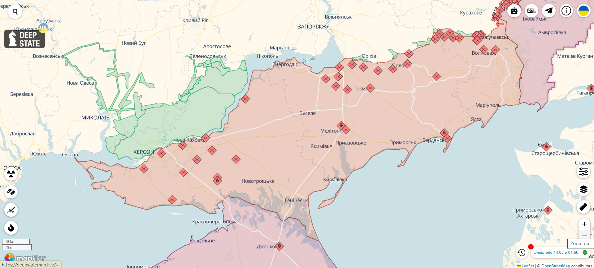 В Бахмуте продолжаются постоянные позиционные бои, в Херсонской области оккупанты терроризируют население из-за успешной "бавовны" ВСУ — Генштаб