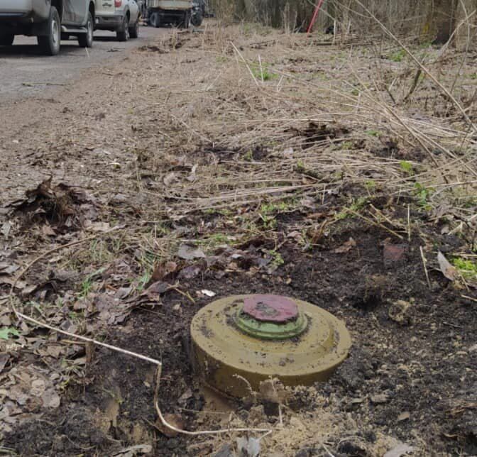 В Изюме в Харьковской области женщина подорвалась на мине ''Лепесток'', а в Черниговской области на мину наехал тракторист. Фото
