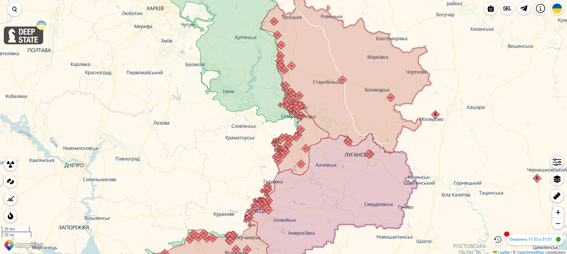 В Бахмуте продолжаются постоянные позиционные бои, в Сватово оккупанты обустроили новый госпиталь для раненых — Генштаб