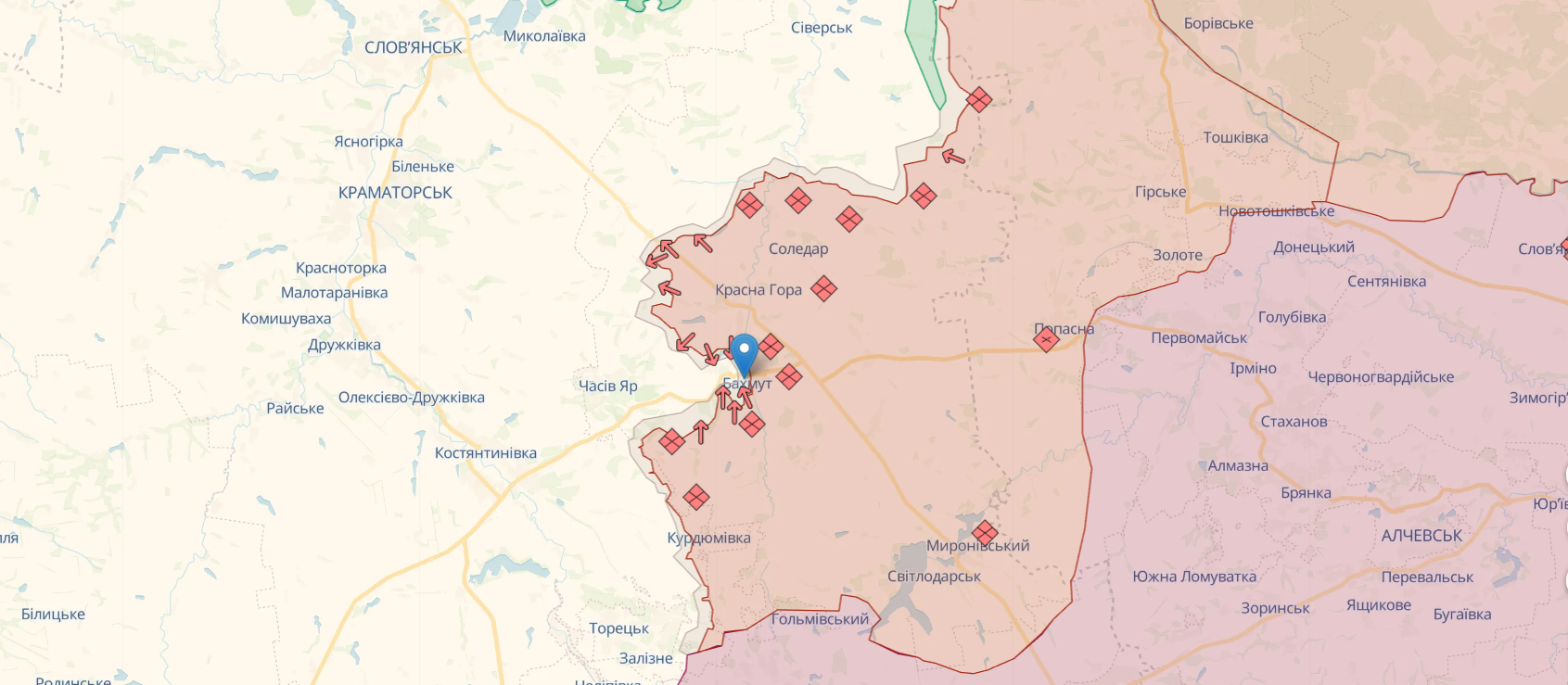 Украинские пограничники отбили два вражеских штурма в Бахмуте и очистили город от 8 оккупантов