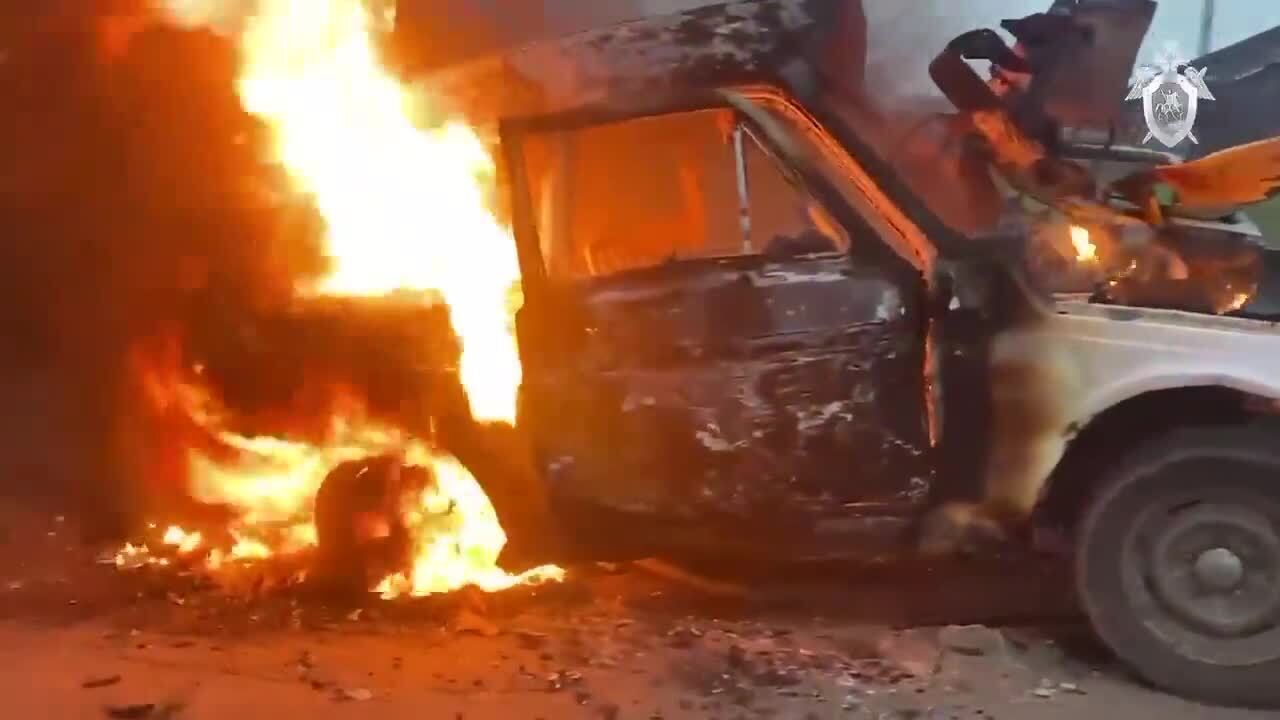 Згорів на роботі: на Херсонщині підірвали авто  чергового колаборанта, який пішов служити окупантам.  Відео 