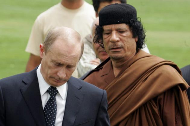 Путін Каддафі диктатори