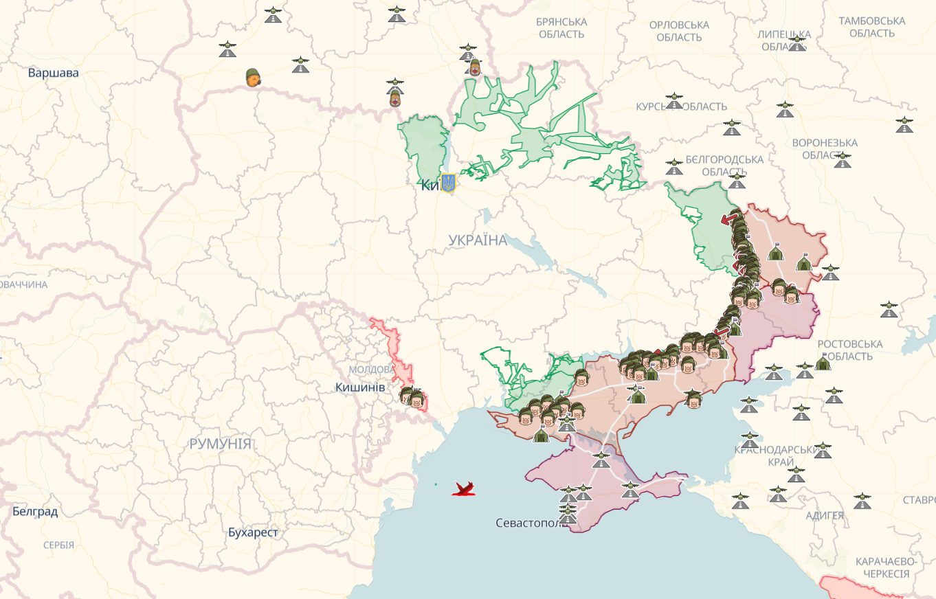 Ворог намагався просунутися на кількох напрямках і штурмував Бахмут, на Херсонщині окупанти запровадили "кадетські класи" в школах – Генштаб