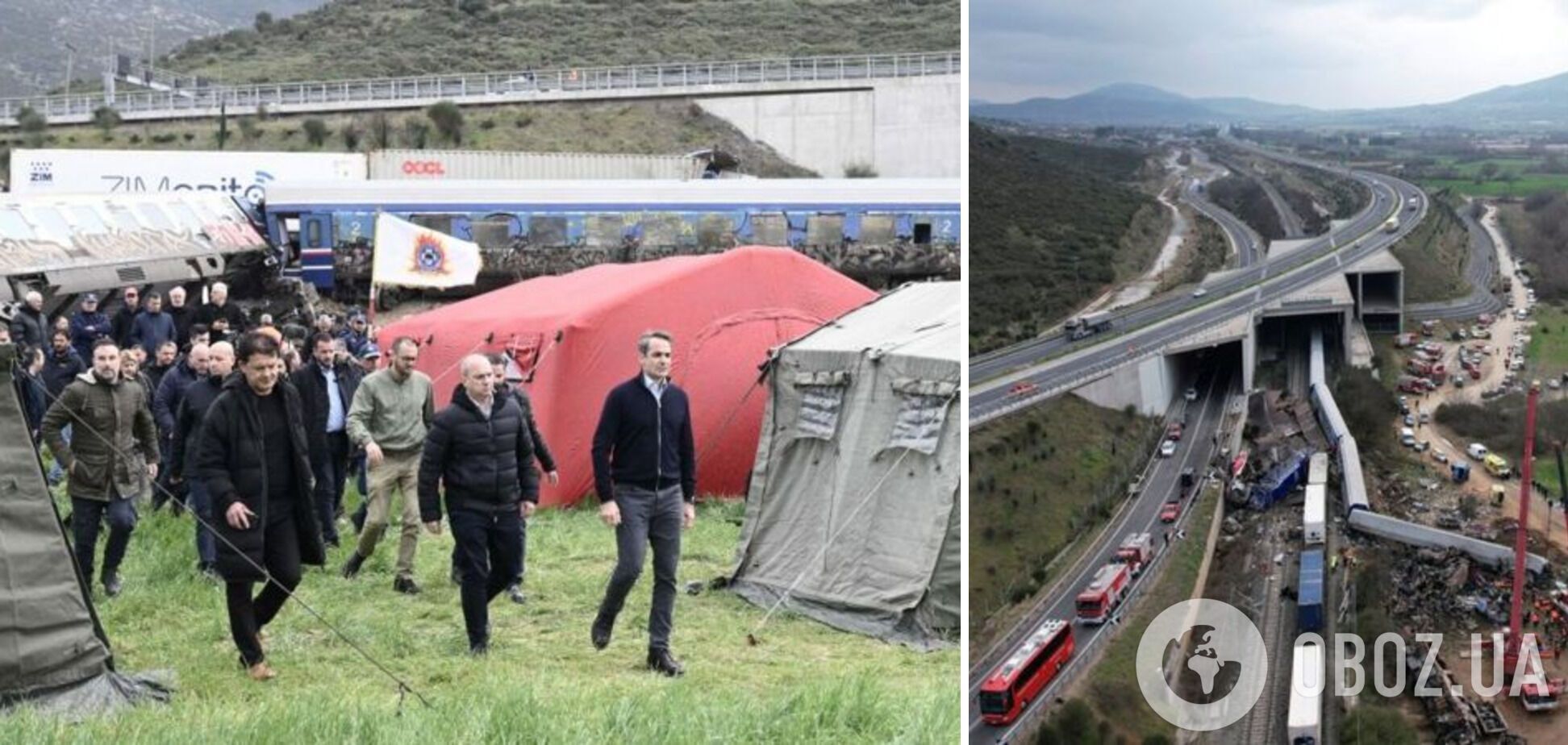 В Греции назвали причину столкновения поездов, в результате которого погибли 43 человека: в стране объявлен траур. Фото