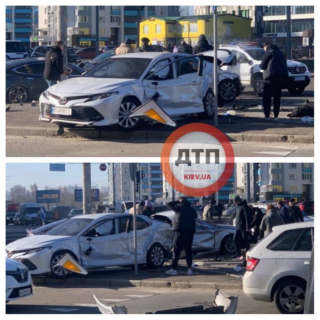 У Києві на Оболоні сталась масова аварія, є постраждалі: відомо подробиці. Фото та відео