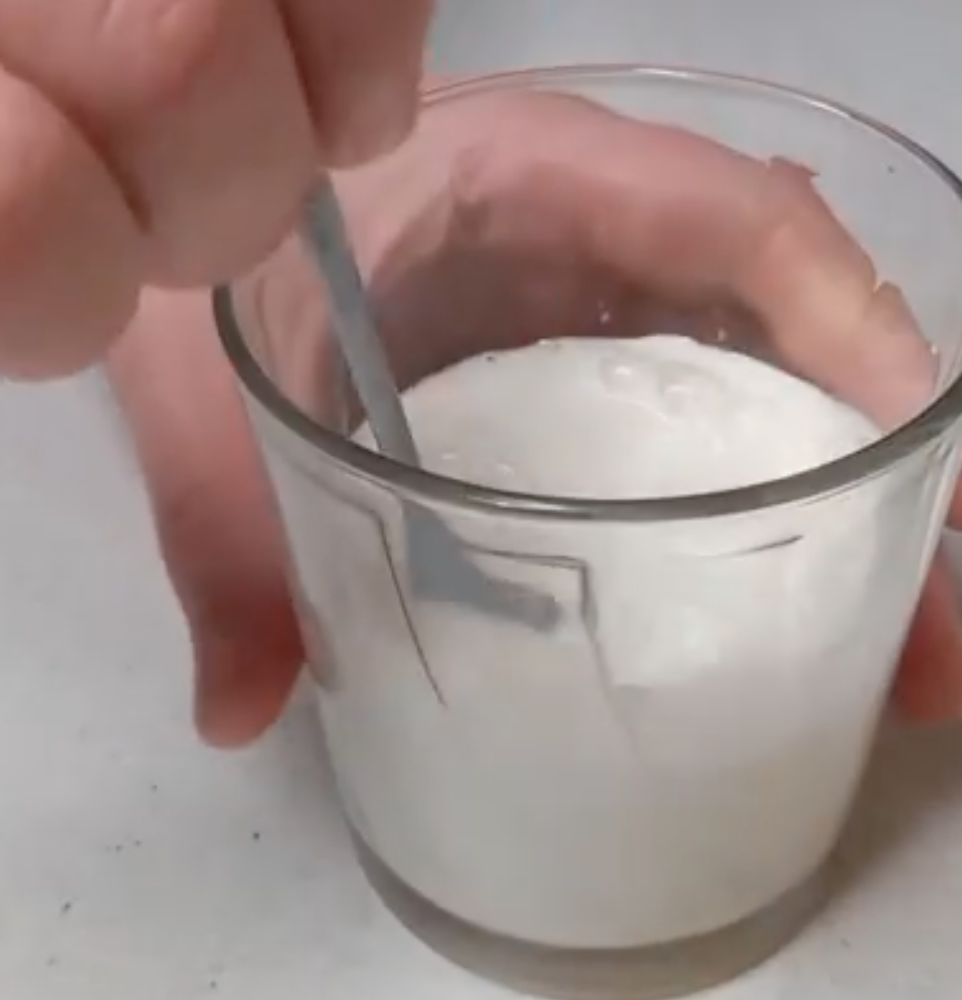 Молоко с желатином