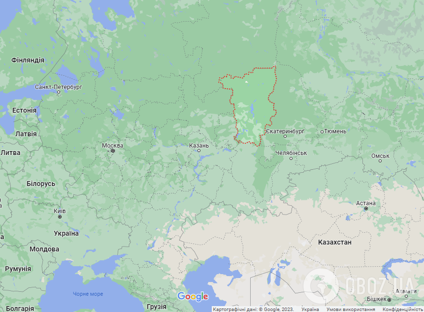Пермский край (РФ) на карте
