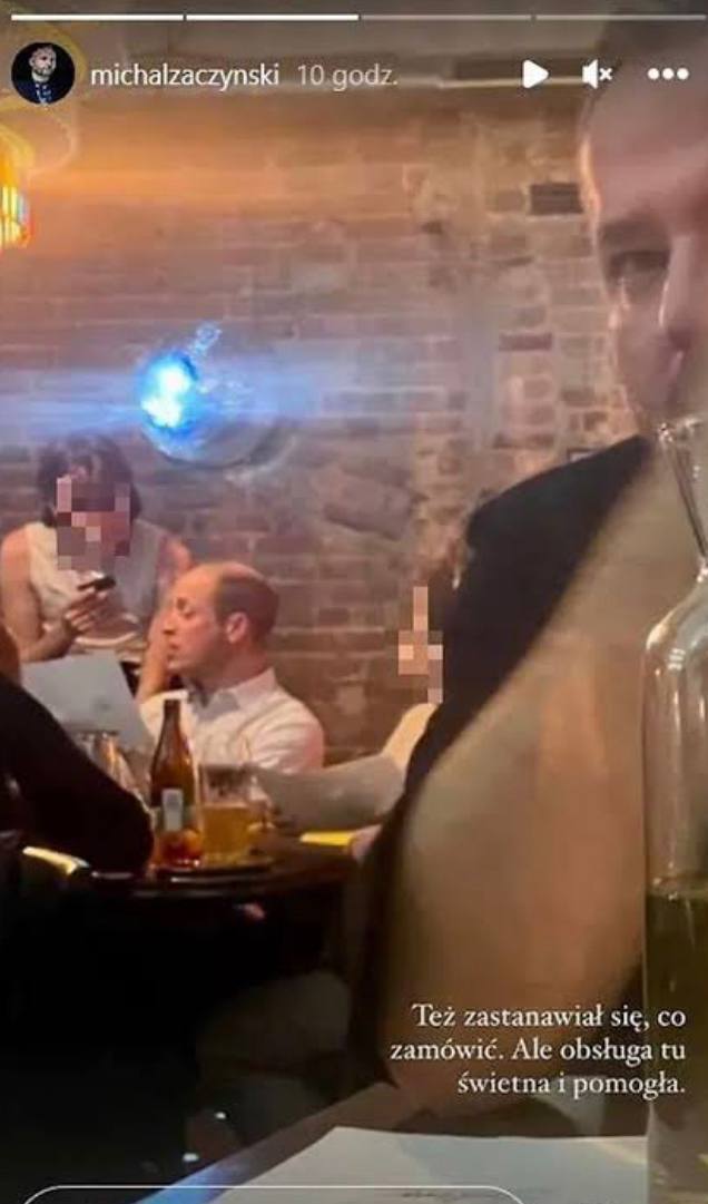 Отпраздновал королевский визит: принц Уильям поужинал в ЛГБТ-ресторане во время поездки в Польшу 
