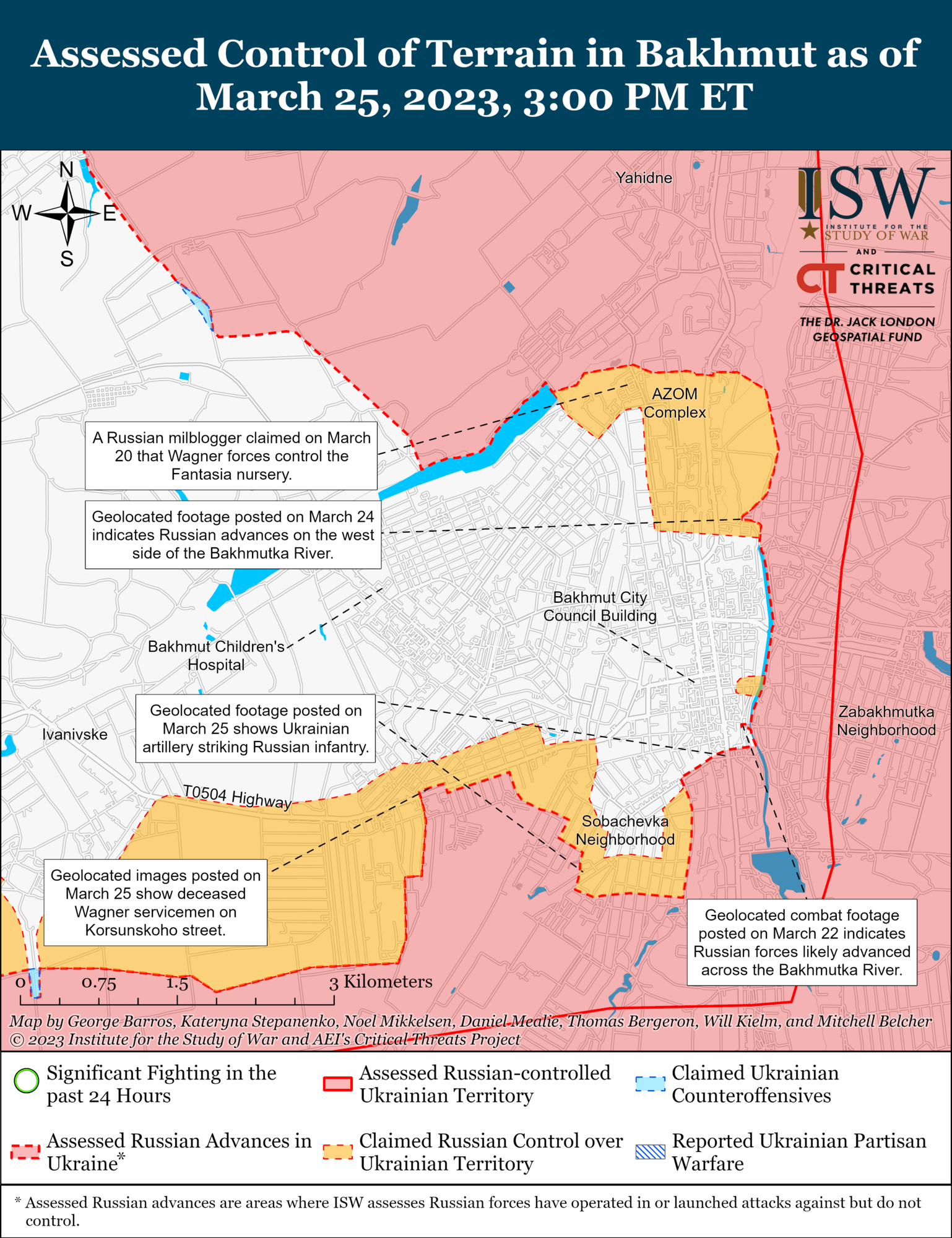 Атака оккупантов на Бахмут подходит к кульминации – ISW