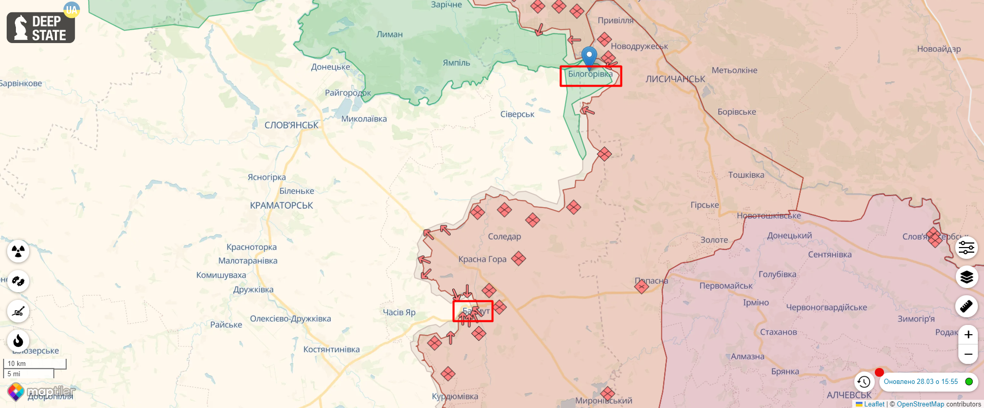 Найгарячіше – у Білогорівці, Бахмуті, Авдіївці та Мар’їнці: ЗСУ відбили 48 ворожих атак, а окупанти продовжили рити окопи в Криму – Генштаб